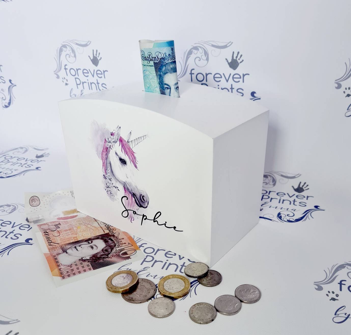 Unicorn money box, child's money box